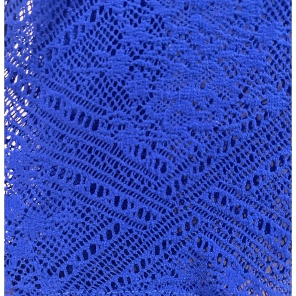 Anthropologie Sapphire Mesh Embroidery Top Blouse Size M - Picture 3 of 4